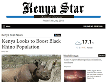 Tablet Screenshot of kenyastar.com